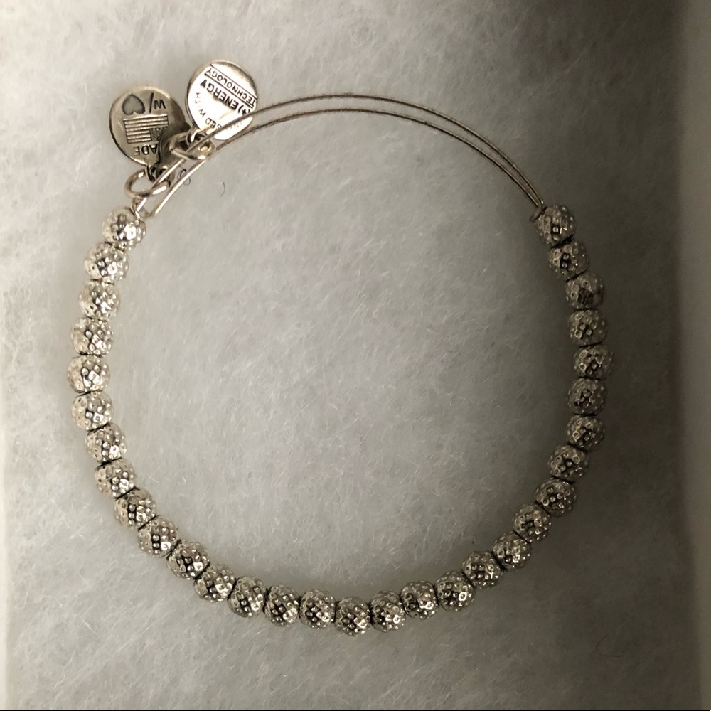 Alex and Ani silver ball bracelet